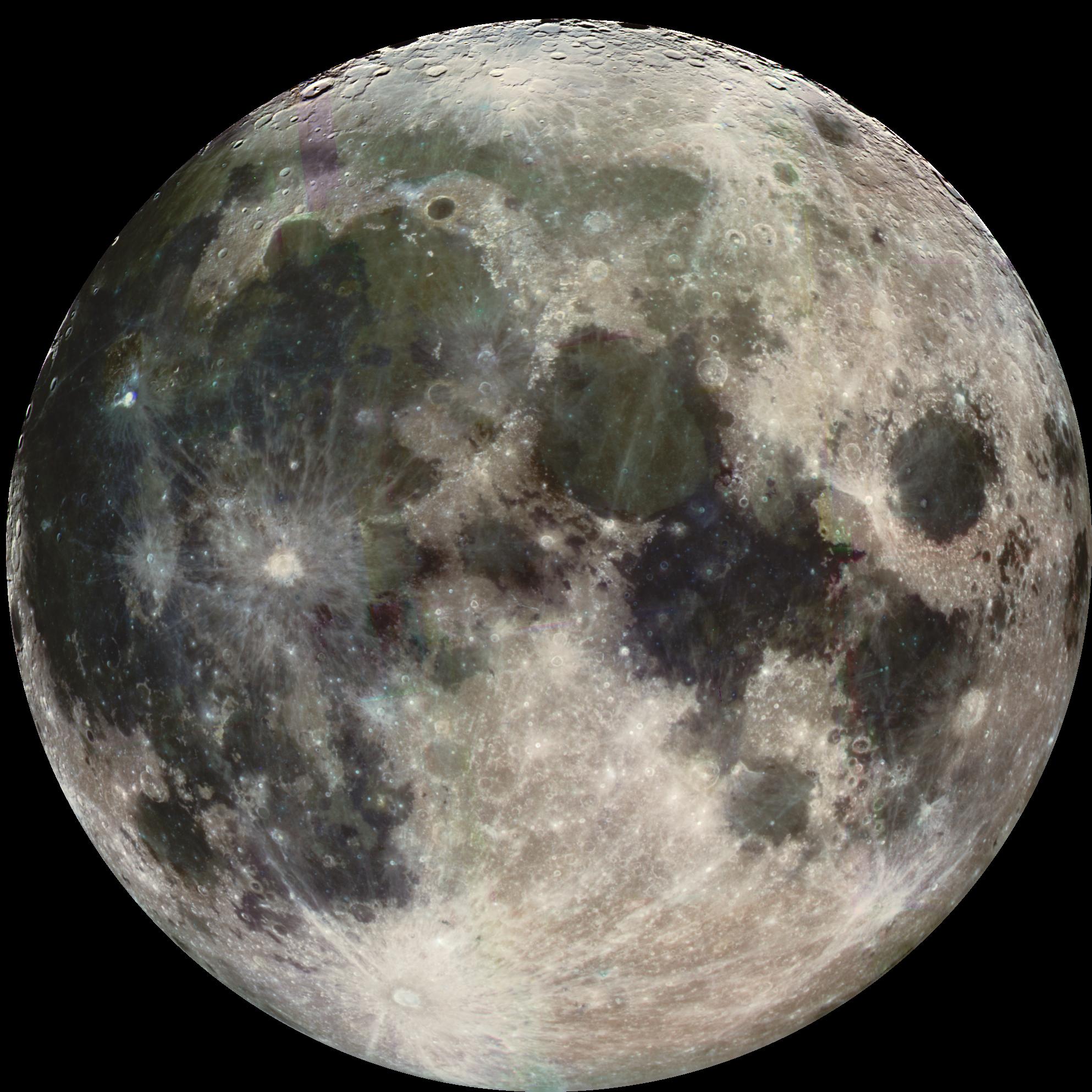 The Moon photographed by the Galileo spacecraft
